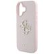 6. Etui Guess Grained Big 4G Logo Small Classic Logo na iPhone 16 - różowe