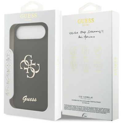 8. Etui Guess Silicone Big 4G Script na iPhone Air - czarne