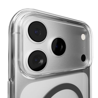 6. Etui Puro Lite Mag TPU+PC kompatybilne z MagSafe na iPhone 17 Pro Max - przezroczyste z szarym pierścieniem
