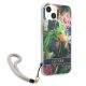 4. Etui Guess Flower Strap na iPhone 13 mini - niebieskie