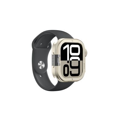 6. Etui metalowe AMAZINGTHING Titan Pro na Apple Watch 11 46mm aluminiowe - tytanowe
