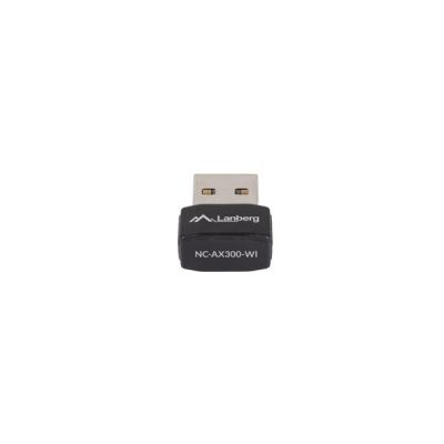 3. LANBERG KARTA SIECIOWA BEZPRZEWODOWA WIFI USB AX300 1X WEWNETRZNA ANTENA