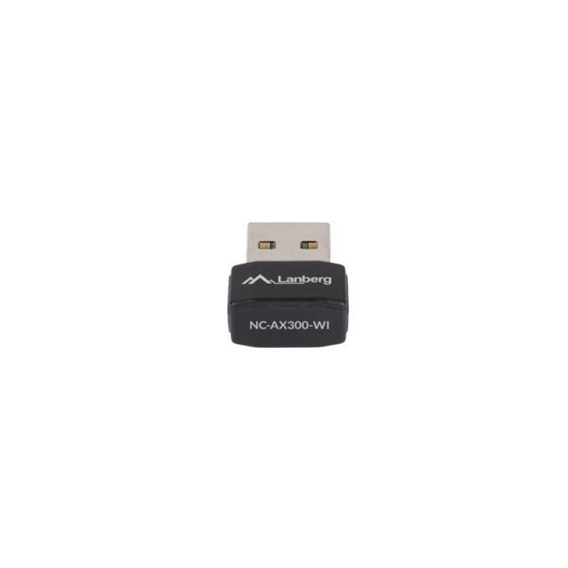 3. LANBERG KARTA SIECIOWA BEZPRZEWODOWA WIFI USB AX300 1X WEWNETRZNA ANTENA