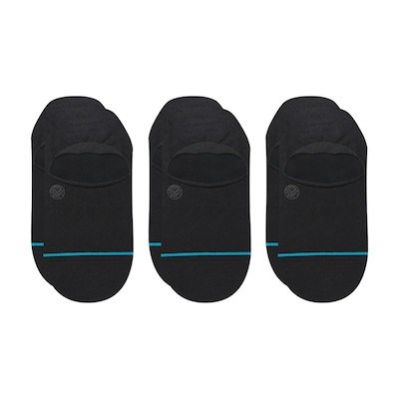 Stance Icon No Show 3 Pack Skarpety do tenisówek Czarny 3 par(y)