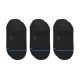 Stance Icon No Show 3 Pack Skarpety do tenisówek Czarny 3 par(y)