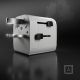 7. Adapter podróżny SBS uniwersalny - EU 2xUSB-A - biały