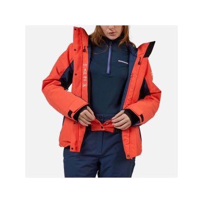 7. Kurtka narciarska damska ROSSIGNOL W VELIKA INSULATED JKT pomarańczowa
