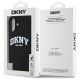 8. Etui DKNY Silicone White Printed Logo MagSafe na iPhone 16 - czarne