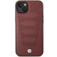 3. Etui BMW Leather Seats Pattern na iPhone 14 - burgundowe