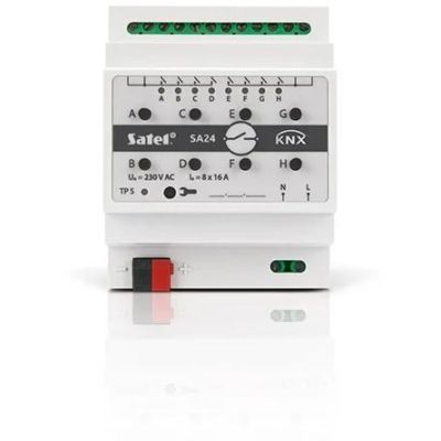 3. SATEL KNX 8-kanałowy aktor przełączający KNX-SA24