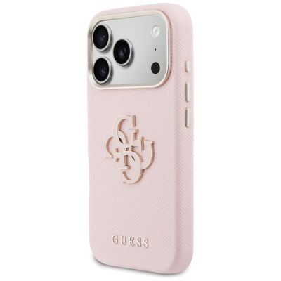 2. Etui Guess FW Resin Logo na iPhone 17 Pro - różowe