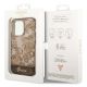 8. Etui Guess Porcelain Collection na iPhone 14 Pro Max - beżowe