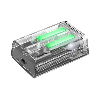 4. Słuchawki bezprzewodowe TWS Joyroom JR-TC1 IceLens Series ze światłami LED - czarne