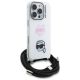 3. Etui Karl Lagerfeld IML Crossbody Karl&Choupette Head na iPhone 16 Pro - białe