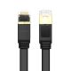 3. Ugreen kabel sieciowy internetowy Ethernet patchcord U/FTP Cat. 7 10Gb/s płaski 0.5m czarny (NW106)
