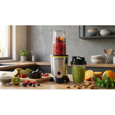 18. Blender sportowy Esperanza MASTER EKM028 (1000W; kolor czarno-srebrny)