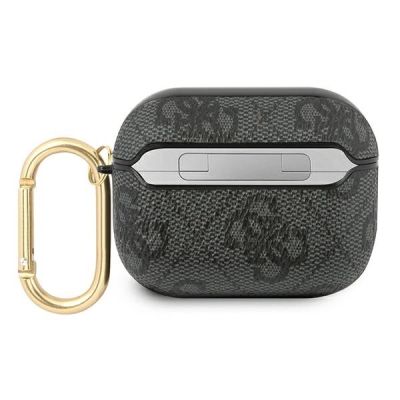 2. Etui Guess 4G Script Metal Collection na AirPods Pro Cover - szare