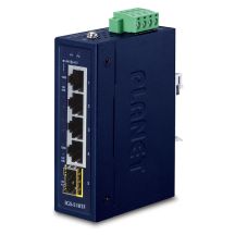 PLANET IGS-510TF łącza sieciowe Nie zarządzany Gigabit Ethernet (10/100/1000) Niebieski
