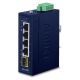 PLANET IGS-510TF łącza sieciowe Nie zarządzany Gigabit Ethernet (10/100/1000) Niebieski