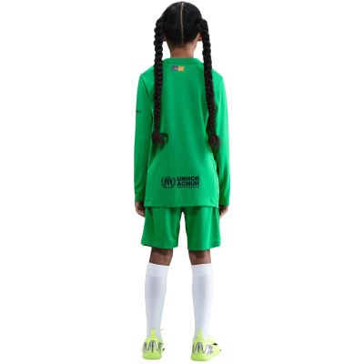 5. Spodenki dla dzieci Nike FC Barcelona 2025/26 Stadium Goalkeeper zielone HQ0475 310