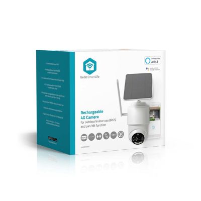 13. Kamera zewnętrzna Nedis Smartlife 4G, IP65 czujnik ruchu, night vision, biały