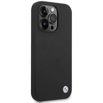 4. Etui BMW Silicone Metal Logo na iPhone 15 Pro Max - czarne