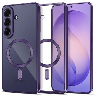 Etui Tech-Protect MagFlex MagSafe na Samsung Galaxy S26 - przezroczysto-fioletowe