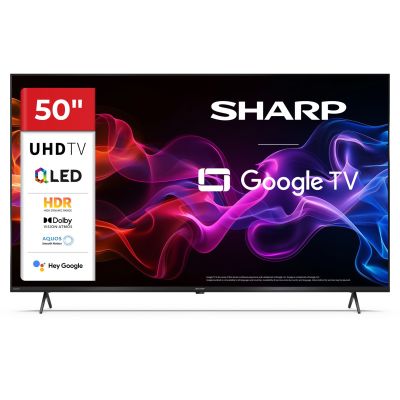 Telewizor QLED 50" SHARP 50HP5265E Smart TV Google TV UHD Czarny