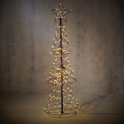 6. CHOINKA DEKORACYJNA 310 LED CIEPŁY BIAŁY 150 CM LUCA