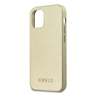 7. Etui Guess Iridescent na iPhone 12 mini - złote