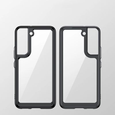 2. Outer Space Case etui do Samsung Galaxy S22+ (S22 Plus) sztywny pokrowiec z żelową ramką czerwony