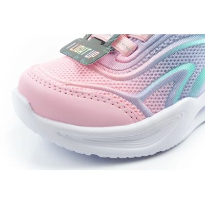 6. Skechers buty sportowe dziecięce Color Breeze LED dla dziewczynki turkusowe