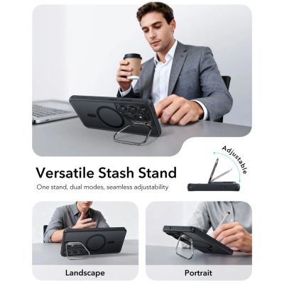 3. Etui ESR Classic Hybrid Kickstand MagSafe na Samsung Galaxy S26 Ultra - czarne