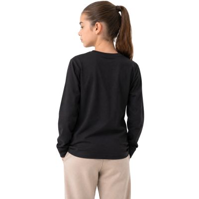2. Koszulka dla dziewczynki Longsleeve 4F F460 głęboka czerń 4FJWMM00TLONF460 20S
