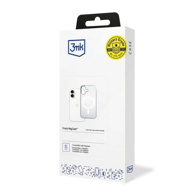 6. Etui 3mk Frosty MagCase na iPhone 17 - białe