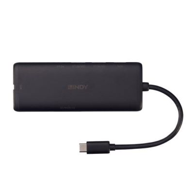 3. Lindy 43358 stacja dokująca Przewodowa USB 3.2 Gen 1 (3.1 Gen 1) Type-C Czarny