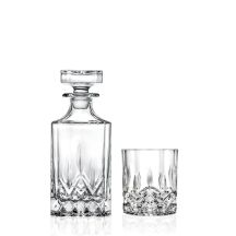 WHISKEY GLASSES AND GARAFE SET 6 PCS. OP