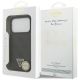 8. Etui Guess Leather 4G Triangle Strass MagSafe na iPhone 18 Pro / 17 Pro - czarne