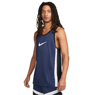 Koszulka koszykarska Nike Icon Dri-FIT Basketball Jersey Granatowa - DV9967-410