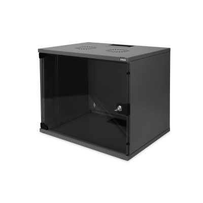 2. Digitus Szafa sieciowa wisząca 19" 9U rack 540x400, drzwi szyba, szary, niedzielona, niezłożona, 60kg