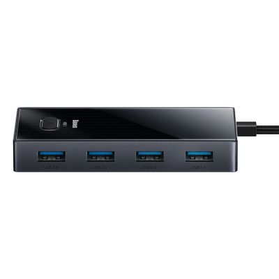 3. Hub USB-C Baseus PioneerJoy 4xUSB-A 3.0 - szary