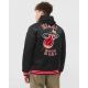 3. Kurtka Mitchell & Ness NBA Heavyweight Satin Jacket Miami Heat M OJBF3413-MHEYYPPPBLCK