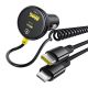 2. Ładowarka samochodowa Baseus Circular 60W USB-A + USB-C z wbudowanym kablem Lightning + USB-C 1,4 m - czarna