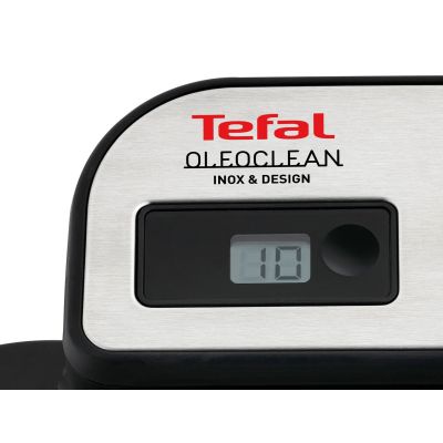 8. Frytkownica Tefal FR8040, pojemność 3,5l, kolor Schwarz, stal nierdzewna, moc 2300W, wymiary 34,8 cm x 46,4 cm