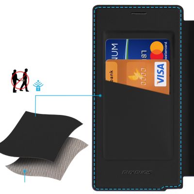 5. Etui Dux Ducis Skin X Pro na Samsung Galaxy S25 Ultra z MagSafe i portfelem - czarne