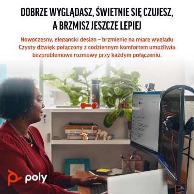 13. Słuchawki Poly Blackwire 3310 Mono Microsoft Teams USB-C