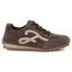2. Skórzane półbuty damskie sneakersy zamszowe brązowe Filippo DP7961