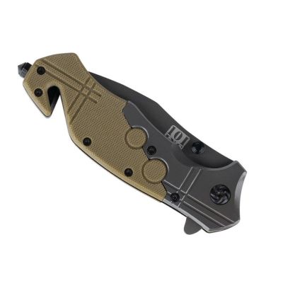 8. Nóż Commander Rescue 101 INC Black/Tan