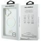 8. Etui Karl Lagerfeld IML KL Script Logo MagSafe na iPhone 17 - przezroczyste