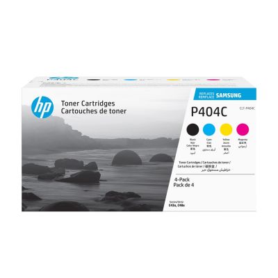 4. Samsung Zestaw 4 wkładów z tonerem CLT-P404C – czarny/błękitny/purpurowy/żółty